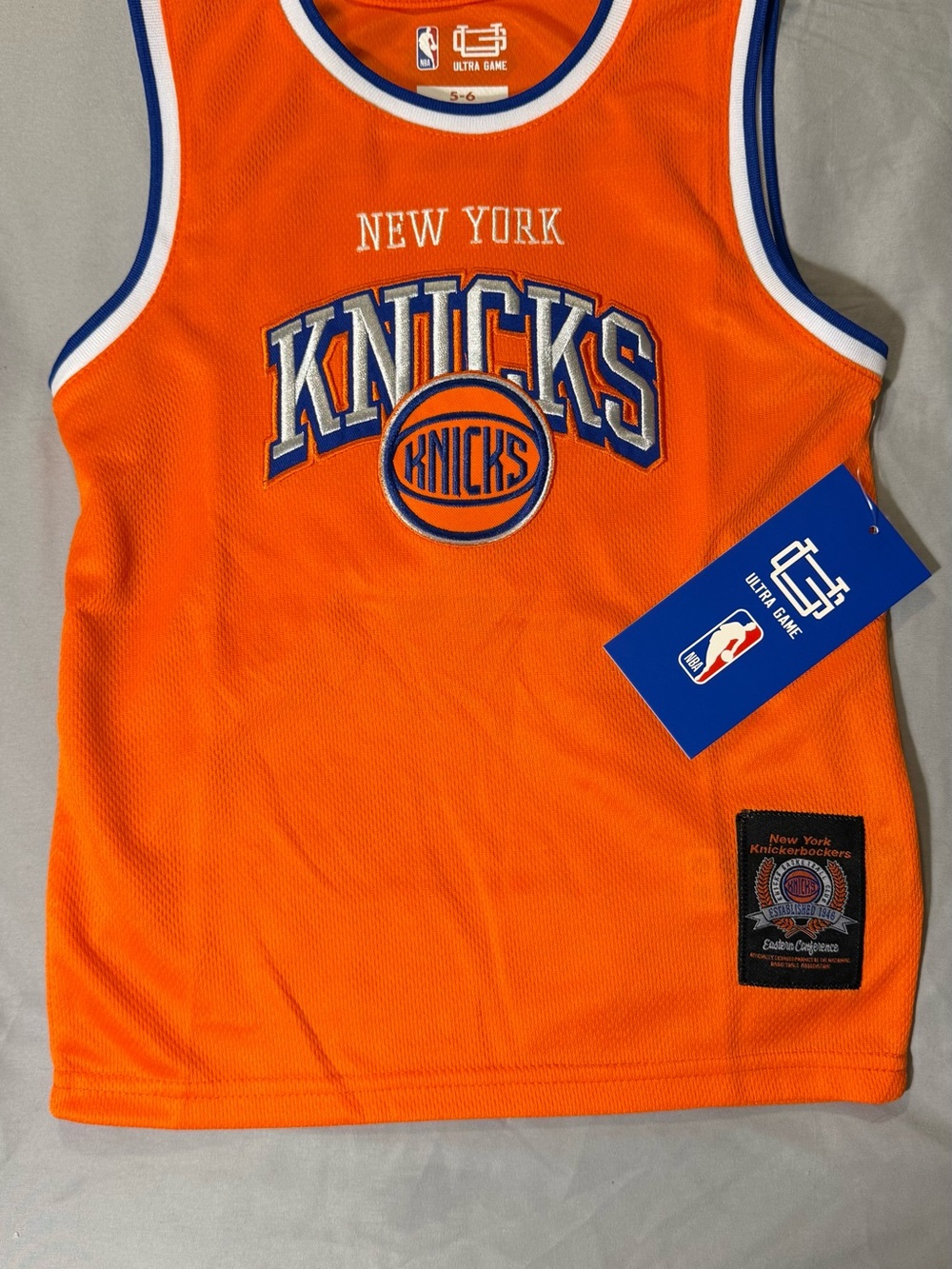 NBA New York Knicks Orange & Blue Kids Jersey